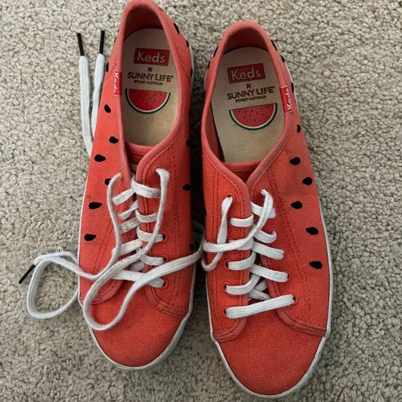 Keds + SunnyLife *Watermelon* Kickstart Sneaker | Gently Used | 6.5 | EUC - Picture 10 of 16